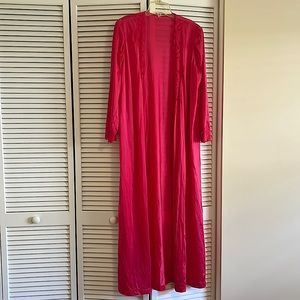 Vintage long red lace Robe